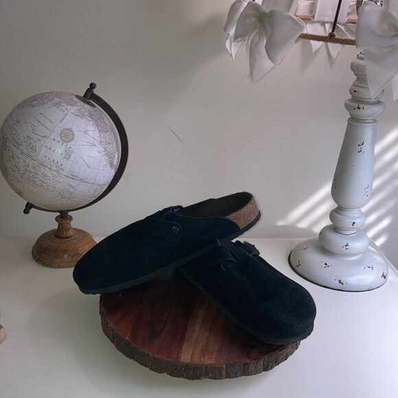 BIRKENSTOCK 11.5 Boston Soft Footbed Suede Leather Sandal EU 45 - Picture 14 of 14